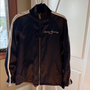 Opening Ceremony Navy Jacket with White Stripes